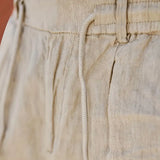 NICHOLS | HLAČE LANENE S UŽETOM