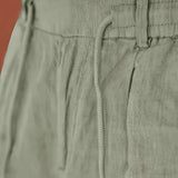 NICHOLS | HLAČE LANENE S UŽETOM