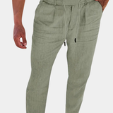 NICHOLS | HLAČE LANENE S UŽETOM