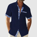 Dénes | Elegantna ljetna košulja s kontrastnim detaljima