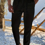 NICHOLS | HLAČE LANENE S UŽETOM