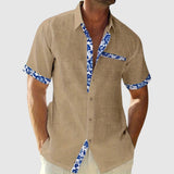 Dénes | Elegantna ljetna košulja s kontrastnim detaljima