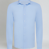 Eszter | Elegantna svijetloplava lanena košulja