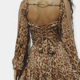 Romantična kratka rukava haljina