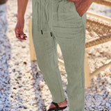 NICHOLS | HLAČE LANENE S UŽETOM