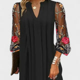 Daniela - Elegantna mini haljina s V-izrezom